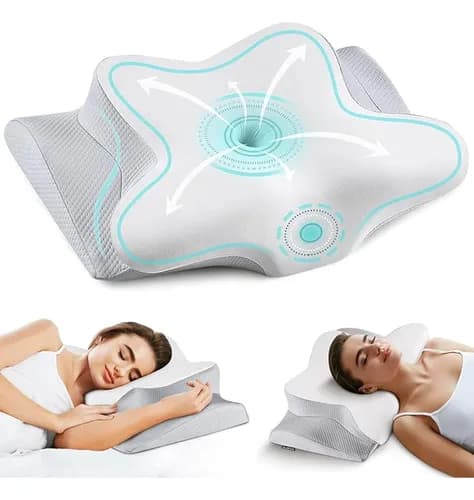 Travesseiro Anti-ronco E Apneia Relax Coluna Cervical Cinza - R$ 169