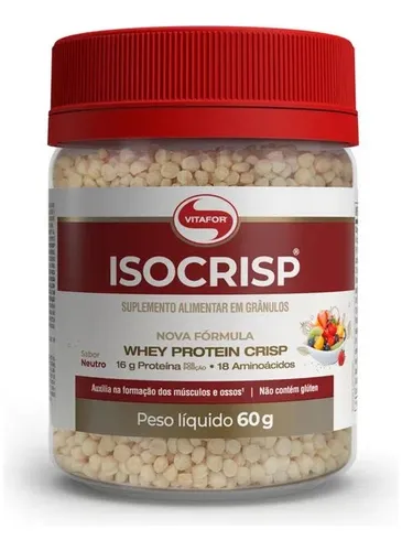 Suplemento Alimentar Isocrisp Whey Protein 60g Vitafor - R$ 36,9