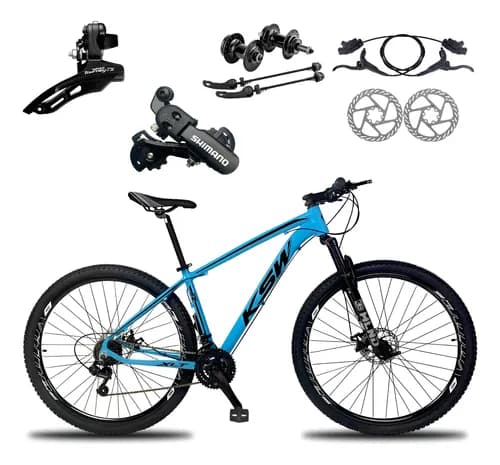 Bicicleta Aro 29 Ksw Mtb 21 Marchas Shimano Freio Hidraulico - R$ 1.028,12
