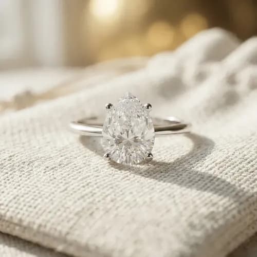 Anel Gota Chique Prata 925 Zircônia Brilhante Cravejada Luxo