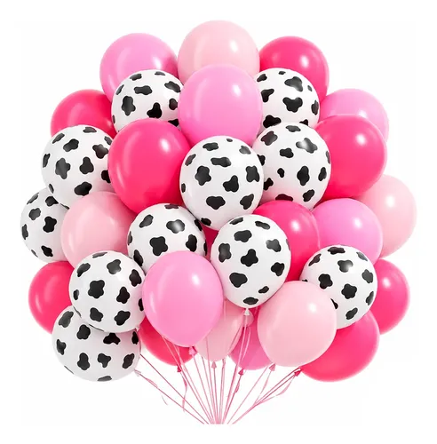 Kit Balão Bexiga Festa Tema Fazendinha Vaquinha 60 Unidades